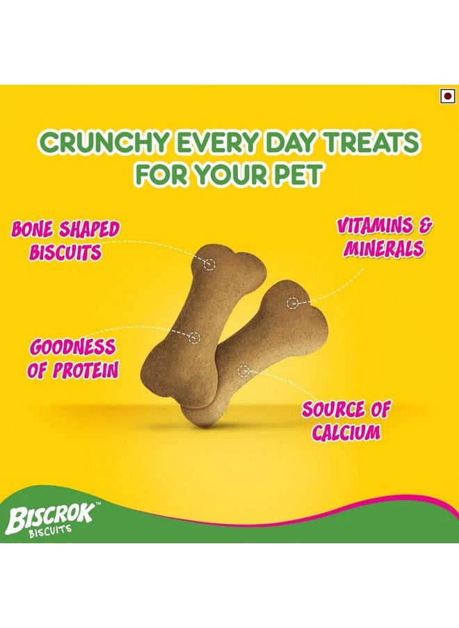 Pedigree Biscrok Biscuits Dog Treats (Above 4 Months), Milk And Chicken Flavor, 900G Pack  - Image 3