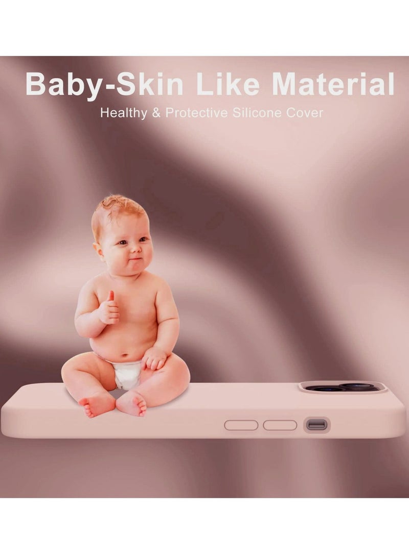 حومة جراب iPhone 14 Plus مع واقي شاشة واحد ناعم ومرن من السيليكون والمطاط وغطاء ممتص للصدمات ومقاوم للصدمات لهاتف iPhone 14 Plus 6.7 " - Image 5