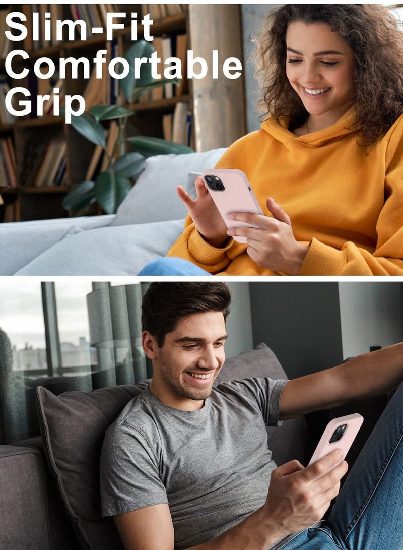 حومة جراب iPhone 14 Plus مع واقي شاشة واحد ناعم ومرن من السيليكون والمطاط وغطاء ممتص للصدمات ومقاوم للصدمات لهاتف iPhone 14 Plus 6.7 " - Image 2