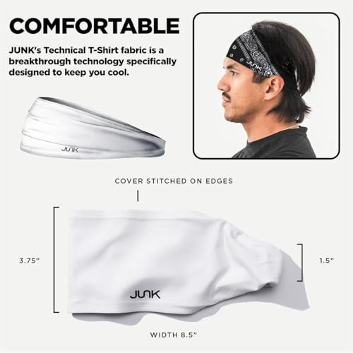 JUNK Brands Big Bang Lite Headband - Moisture-Wicking, Performance Fabric, Non-Slip, Sports Sweatband for Men & Women - One Size - Scooby Doo: Meddling Kids - Image 5