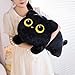 PEACH CAT 275 Long Cat Plush Pillow Cute Kitten Stuffed Animals Plushies Toy Gifts for Kids Black - Image 2