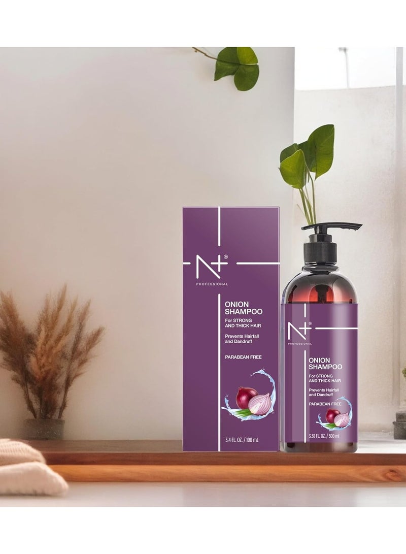 N+ Professional Onion Hair Care Shampoo 300 ml - Image 3