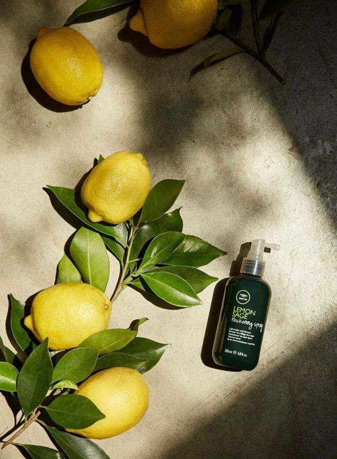 Tea Tree Lemon Sage Thickening Spray, Builds Body + Boosts Volume, For Fine Hair, 2.5 fl. oz.