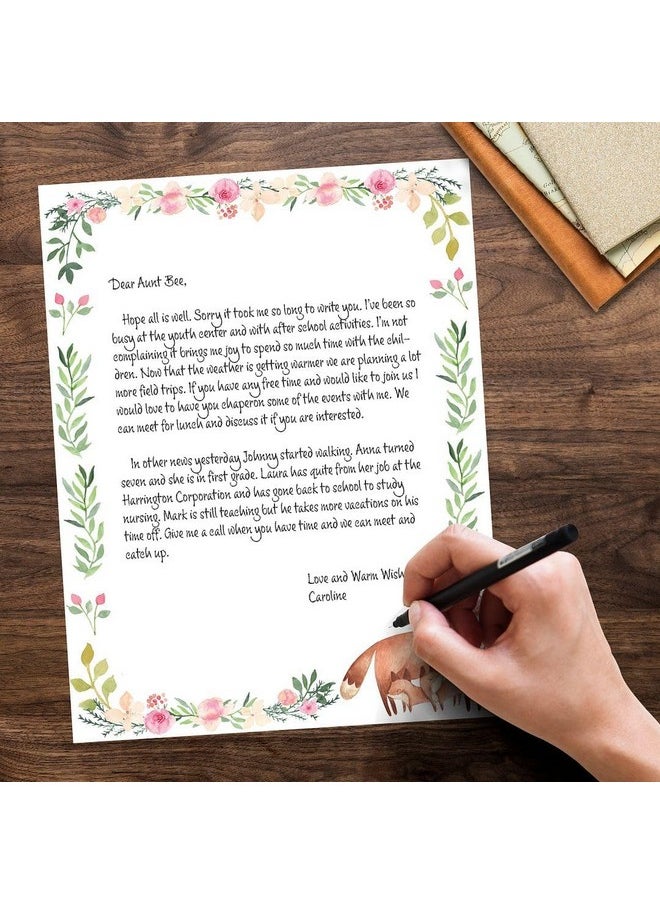 Great Papers! Great Papers! Fancy Foxes Letterhead for Invitations, Announcements and Personal Messages, Printer Friendly 8.5" x 11", 50 Pack (2023061)  - Image 5