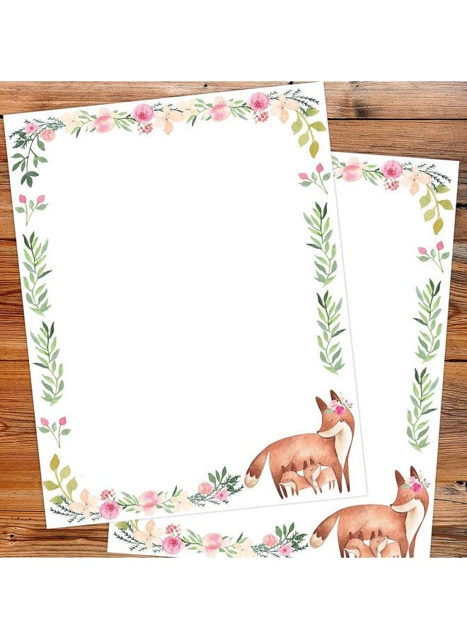 Great Papers! Great Papers! Fancy Foxes Letterhead for Invitations, Announcements and Personal Messages, Printer Friendly 8.5" x 11", 50 Pack (2023061)  - Image 3