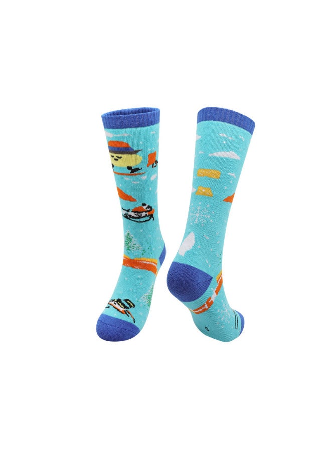 Professional Ski Socks For Children In Autumn And Winter, Outdoor Mountaineering Snow Socks, Anti-slip Youth Sports Long Socks, Warm Snow Socks