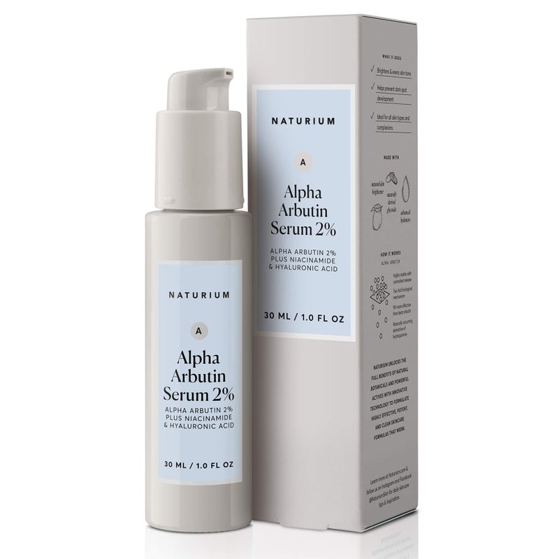 Naturium Alpha Arbutin Serum 2% with Alpha Arbutin, Niacinamide & Lemon, Face & Skin Care, 1 oz - Image 1