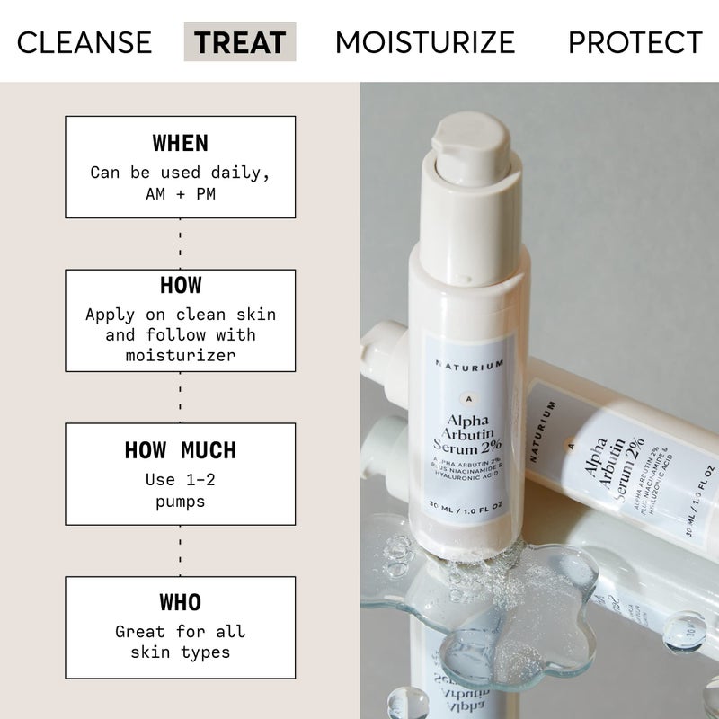 Naturium Alpha Arbutin Serum 2% with Alpha Arbutin, Niacinamide & Lemon, Face & Skin Care, 1 oz - Image 3