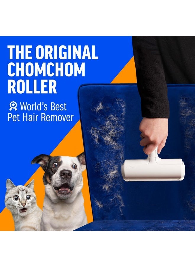 ChomChom Roller Chom Chom Roller Pet Hair Remover and Reusable Lint Roller - ChomChom Cat and Dog Hair Remover for Furniture, Couch, Carpet, Clothing and Bedding - Portable, Multi-Surface Fur Removal Tool  - Image 2