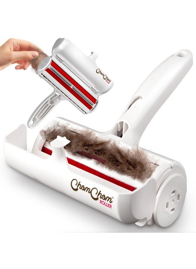 ChomChom Roller Chom Chom Roller Pet Hair Remover and Reusable Lint Roller - ChomChom Cat and Dog Hair Remover for Furniture, Couch, Carpet, Clothing and Bedding - Portable, Multi-Surface Fur Removal Tool  - Image 1