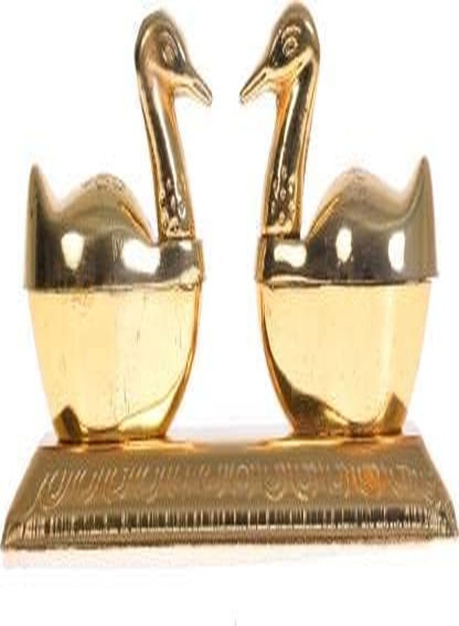 Piepot Haldi Kumkum Holder/Kumkum Box for Pooja, Gift, Pooja Thali. Home Mandir Decoration Raksha Bhandan (Duck Shape Box) - Image 1