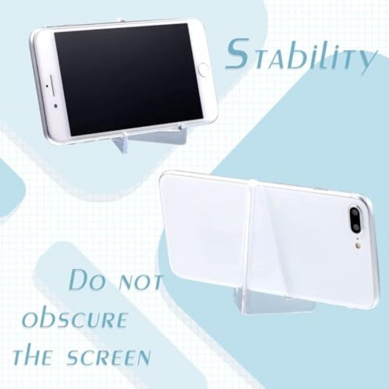 20 Pack Clear Triangle Acrylic Easel Stands for Display Mini Picture Frame Plate Holders Photo Holder Card Weddings Home Decoration 3.4Inch - Image 5