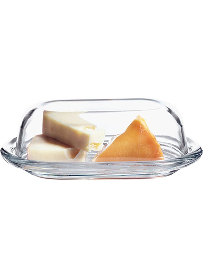 Paşabahçe Glass Covered Butter and Cheese Bowl  - Image 2