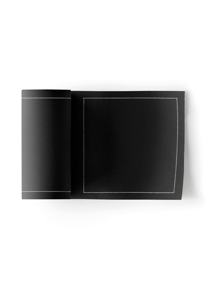 MY DRAP Cotton Cocktail Napkin - 4.3 x 4.3 in - 50 units per roll - Black - Image 1