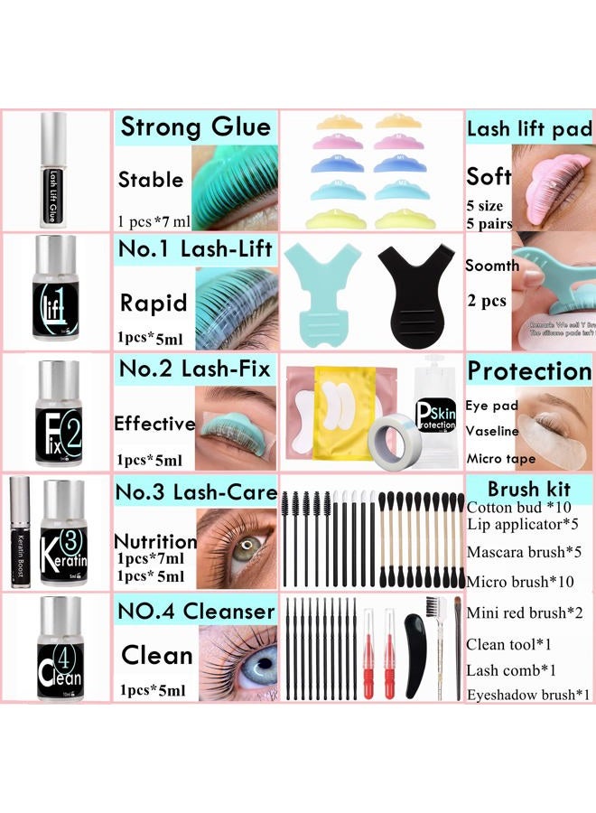 Libeauty (Kit) - 5 Minutes Lash Lift Kit, Lash Lifting Kit, Brow Lamination Kit, DIY Lash Lift At Home, Eyelash Perm With Strong Glue(lash lift kit) - Image 5