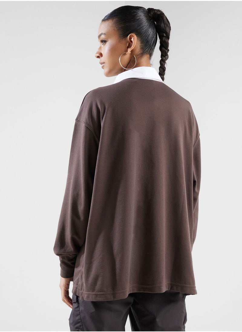 Nike - Nsw Essential Oversized Polo Shirt - Image 1