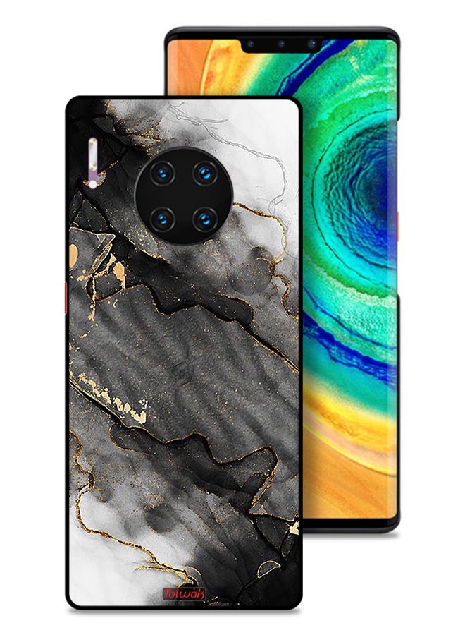 Tolwak Huawei Mate 30 Pro 5G Protective Case Cover Glitter Marble - Image 1