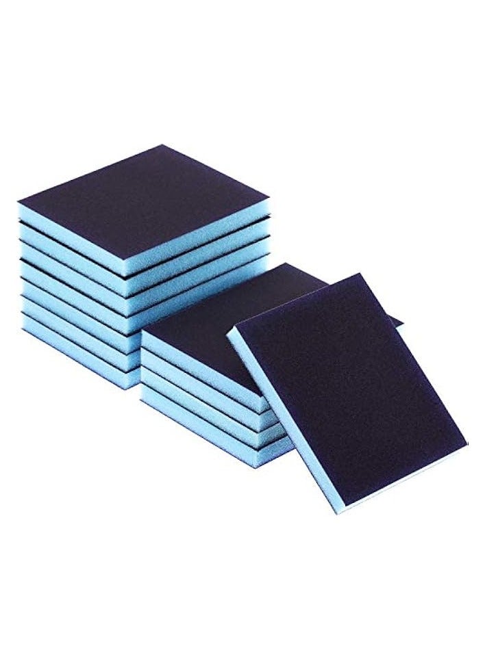 PROMASS Sanding Sponge Grit Sanding Blocks, Washable and Reusable Sand Sponge Kit, 12 Pieces (Fine Grade) - Image 1