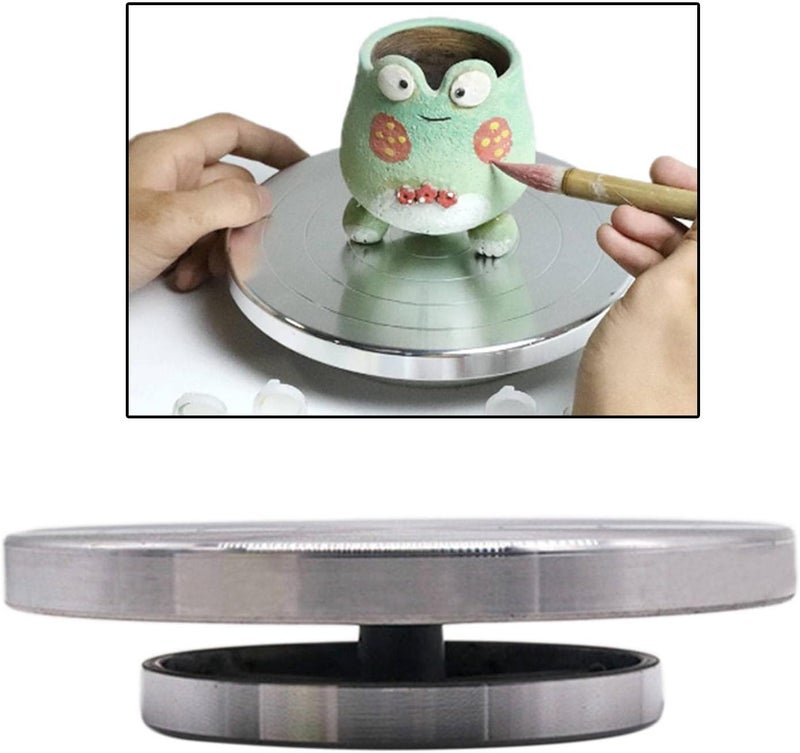 كلاراكو عجلة تشكيل فخارية يدوية مزدوجة الجوانب، قرص دوار لتشكيل الطين الخزفي، أدوات حرفية، 18 سم - Image 3