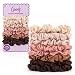 Goody Ouchless Skinny Satin Scrunchies Frizz Fighting No Damage Scrunchies Gentle Secure Creaseless Hair Ties for Day and Overnight All Hair Types Gifts for Women Girls 8 Ct Pink - Image 2