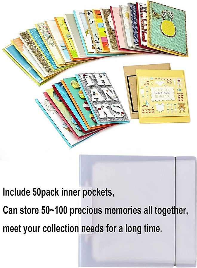 NILSTOREY Greeting Card Organizer B5 Size Pocket Sleeves (B5 Page only (50pages)) - Image 3