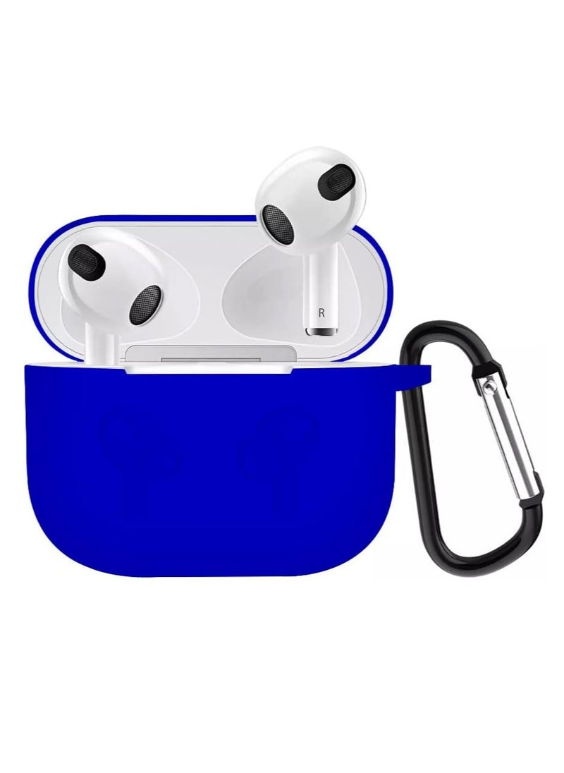 MIGOFAST - Airpods 3 Case Cover Silicone with Clip, Airpods 3 Case 2021 3rd Generation  Blue - Image 1