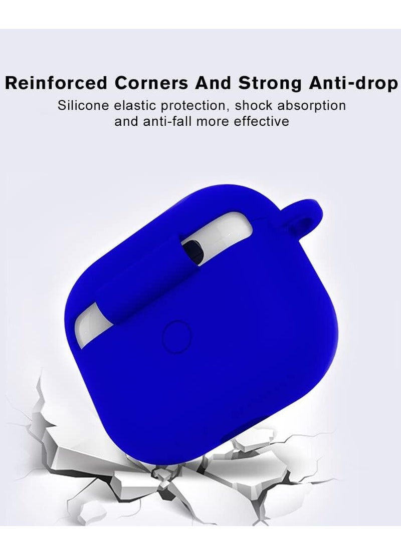MIGOFAST - Airpods 3 Case Cover Silicone with Clip, Airpods 3 Case 2021 3rd Generation  Blue - Image 1