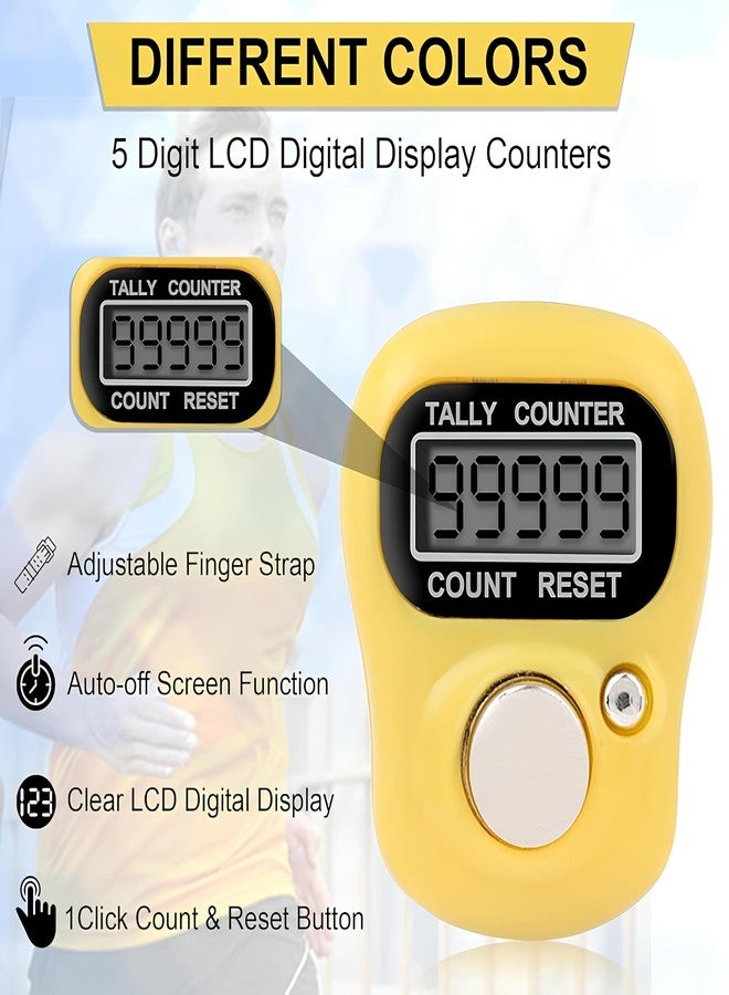 Gladiadora® Digital Finger Counter for Chanting Jap and Multi use Finger Counter Different Use- for naam jaap -Mantra Jap - Multicolor (Pack of-1) - Image 4