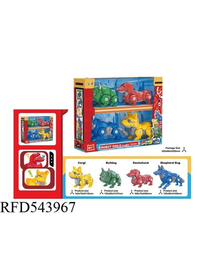 Disassembly And Assembly Toy Car Gourmet Dessert Cute Car DIY Kidsren's Cartoon Assembly Car Burger Screw Screw For Boys And Girls-Color:RFD 543971 (pack Of Four) - Image 5