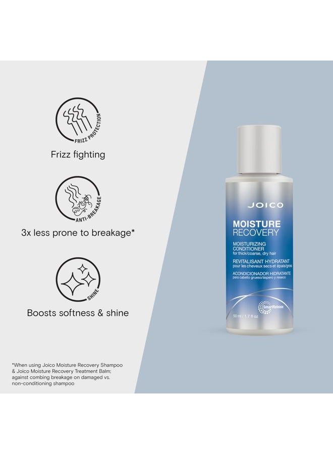 JOICO Moisture Recovery Moisturizing Conditioner | For Thick, Coarse, Dry Hair | Restore Moisture, Smoothness, Strength, & Elasticity | Reduce Breakage | With Jojoba Oil & Shea Butter | 1.7 Fl Oz - Image 3