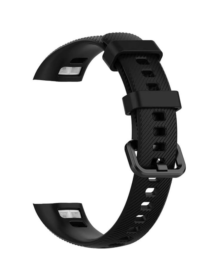 ten.tech Compatible for Honor Band 5/Honor Band 4 Strap, Soft Silicone Sport Wristband Adjustable Accessory Bracelet Replacement Band for Honor Band 5/Band 4 - Image 3