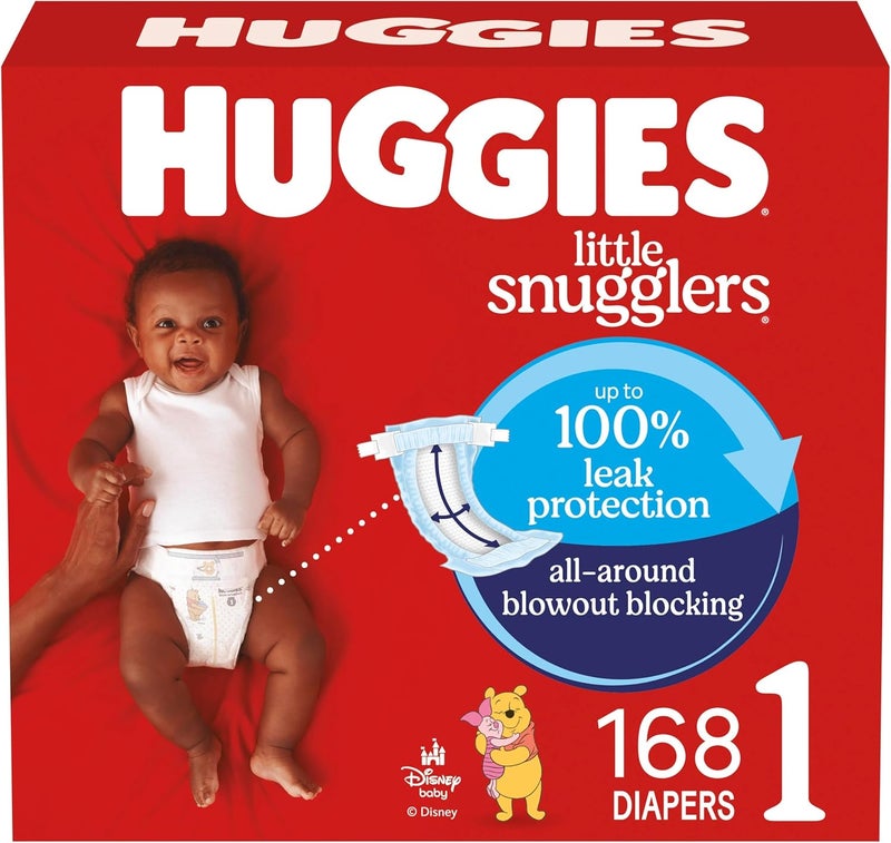 Huggies Little Snugglers Size 1 Diapers - 168 Count - Image 1