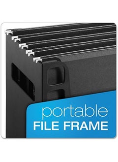Oxford Pendaflex Portable Desktop File Side Handles Hanging File Folders Tabs And Inserts Letter Size 9 1 2 X 12 3 16 X 6 Inches Black 23013  - Image 2