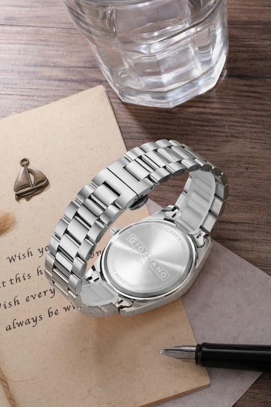 Giordano Classic Formal Analog Watch for Men with Stainless Steel Strap and Roman Numeric Indices -GZ-50112 - Image 5