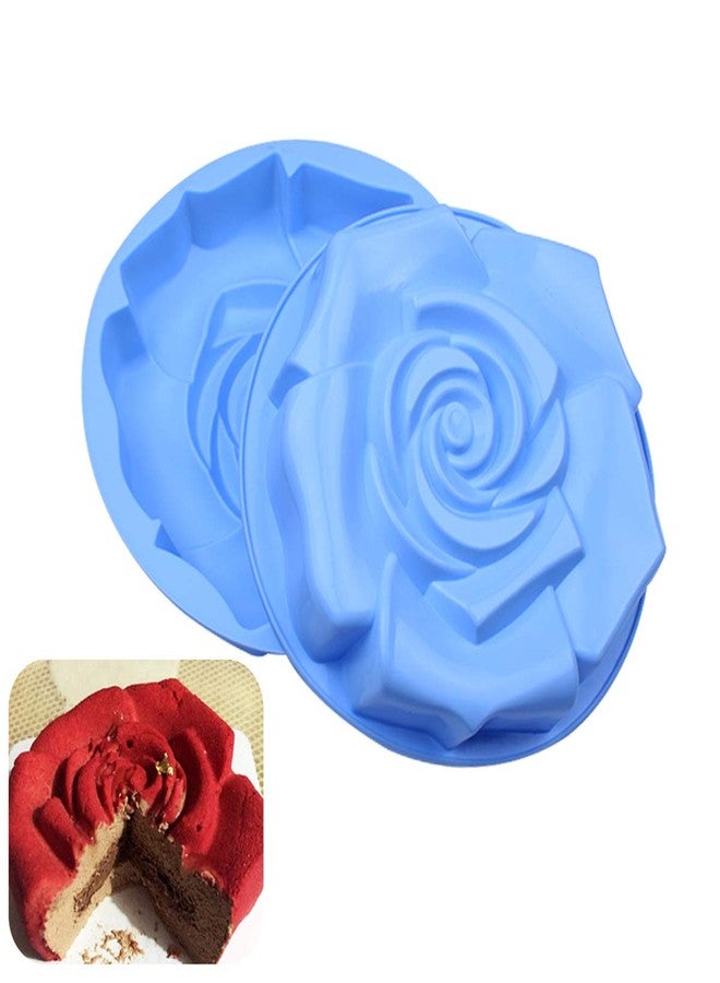 PhantomSky Cake Mould Silicone Silicone Mold Square Rose Cake Mould Big Family Cake Mould Used to Make Cakes Pizza Bread Baking Tools Bakeware Silicone Cake Baking Mold Non-Stick Mold - Image 3