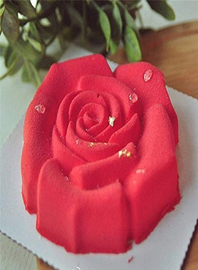 PhantomSky Cake Mould Silicone Silicone Mold Square Rose Cake Mould Big Family Cake Mould Used to Make Cakes Pizza Bread Baking Tools Bakeware Silicone Cake Baking Mold Non-Stick Mold - Image 2