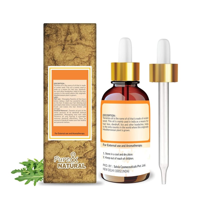 Crysalis Taramira Eruca Vesicaria Ssp Sativa Oil 100 Pure Natural Undiluted Essential Oil Organic Standard Taramira Oil For Healthy Hair Skin Removes Dandruff 30Ml With Dropper - Image 2