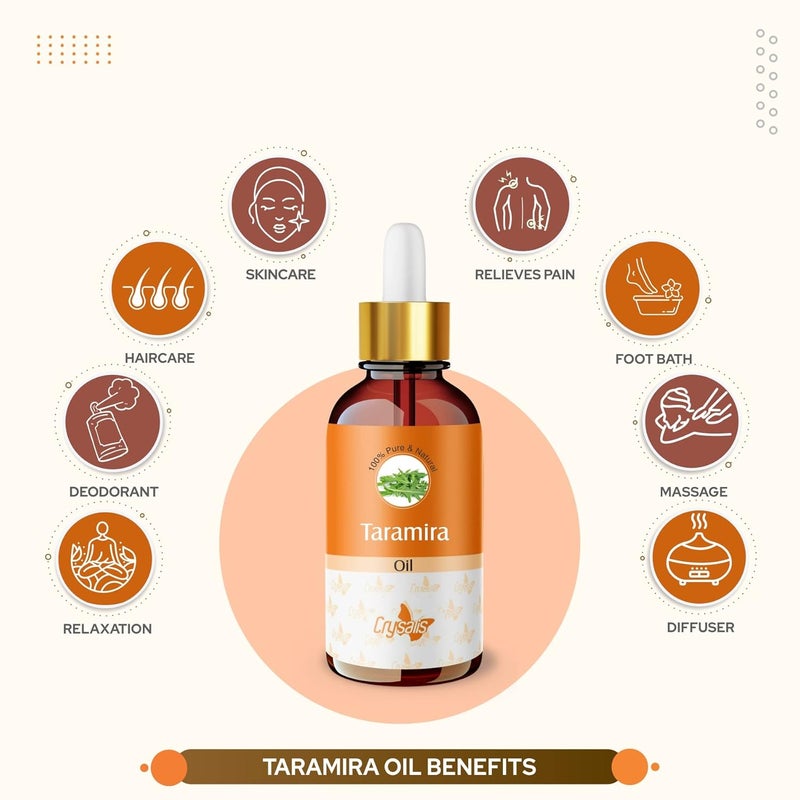Crysalis Taramira Eruca Vesicaria Ssp Sativa Oil 100 Pure Natural Undiluted Essential Oil Organic Standard Taramira Oil For Healthy Hair Skin Removes Dandruff 30Ml With Dropper - Image 3