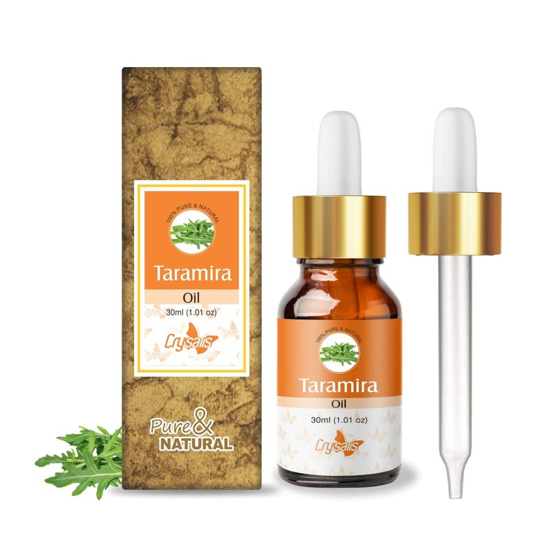 Crysalis Taramira Eruca Vesicaria Ssp Sativa Oil 100 Pure Natural Undiluted Essential Oil Organic Standard Taramira Oil For Healthy Hair Skin Removes Dandruff 30Ml With Dropper - Image 1