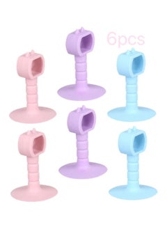 Generic 6pcs Silicone Door Stopper Gate Hold-Open Door Catch Child Proof Door Handle Anti Collision Door Buffer Silicone Bumpers Door Suction No Punching Anti-Collision Door  - Image 1