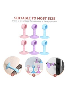Generic 6pcs Silicone Door Stopper Gate Hold-Open Door Catch Child Proof Door Handle Anti Collision Door Buffer Silicone Bumpers Door Suction No Punching Anti-Collision Door  - Image 3