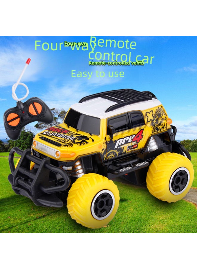 Children's Mini Four-way Remote Control Car Toy Car Boy Graffiti Off-road Electric Remote Control Toy Car-Color:890-34A Off-road Remote Control Car-graffiti Blue 】 - Image 3