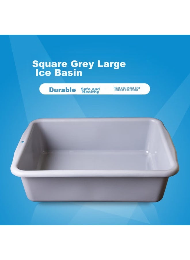 Yata Wuotian Rectangular Plastic Basin, Dish Collection Basin, Bowl Collection Basin, Vegetable Washing Basin, Large Single Basin, Hotel And Restaurant Specialized Dish Washing Basin, Security Inspection Basin - Image 4