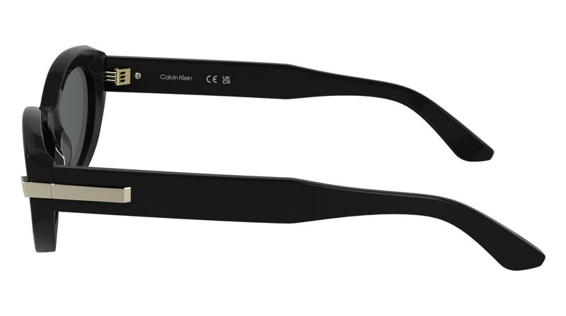 CALVIN KLEIN إطار كامل من الأسيتات نظارات شمسية كالفن كلاين Ck25502S N 5417 (001) أسود - Image 1