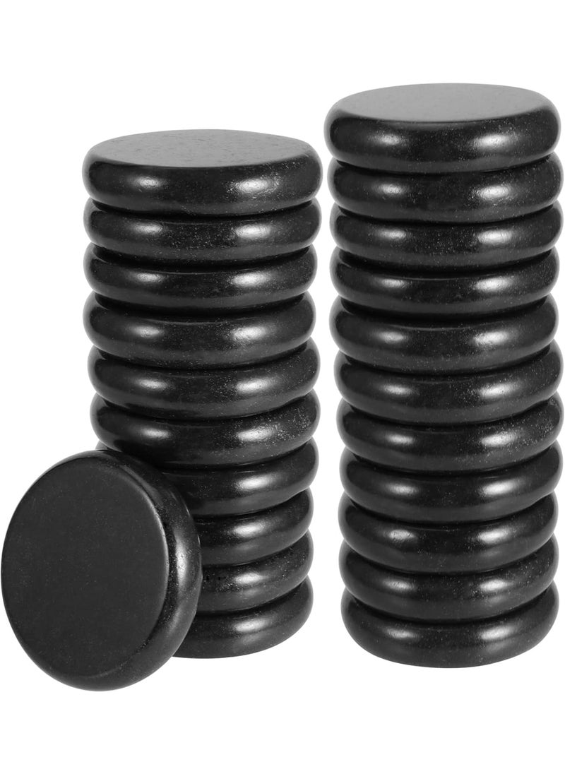 JAPCHET JAPCHET 22 PCS 315 Inch Large Basalt Massage Stones Basalt Hot Rocks Massage Stones for Professional or Home Spa Relaxing Massage Therapy  - Image 1