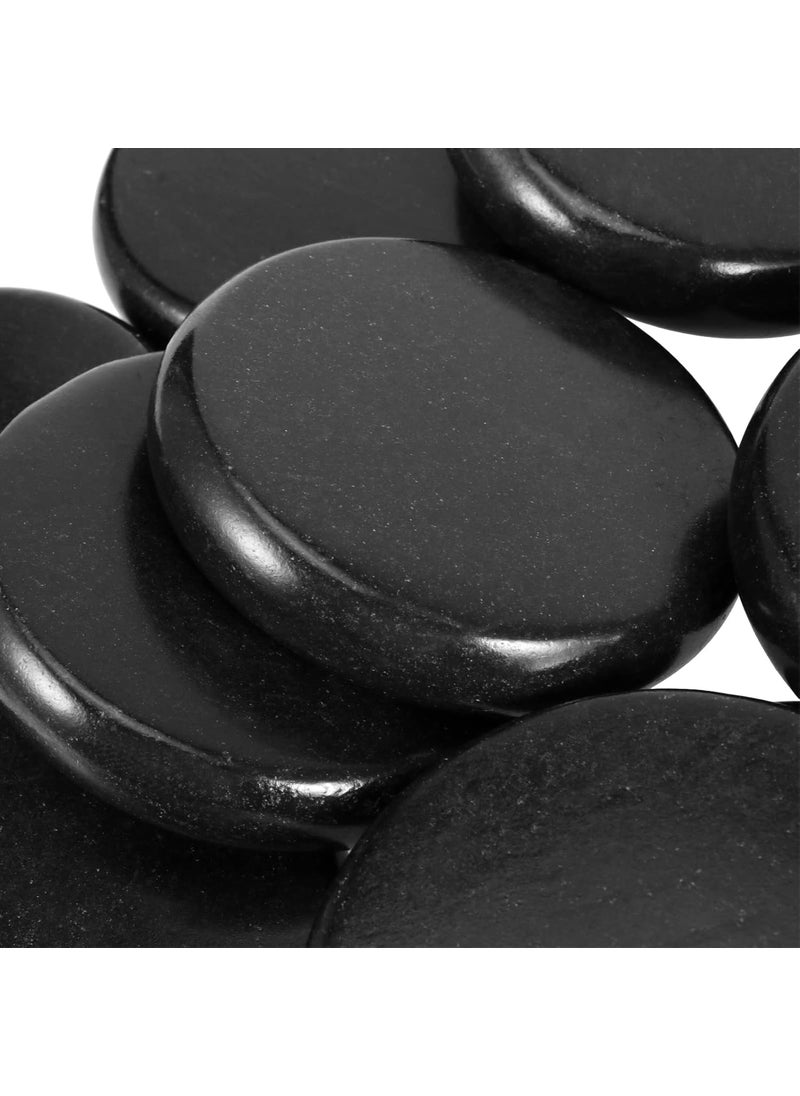 JAPCHET JAPCHET 22 PCS 315 Inch Large Basalt Massage Stones Basalt Hot Rocks Massage Stones for Professional or Home Spa Relaxing Massage Therapy  - Image 3