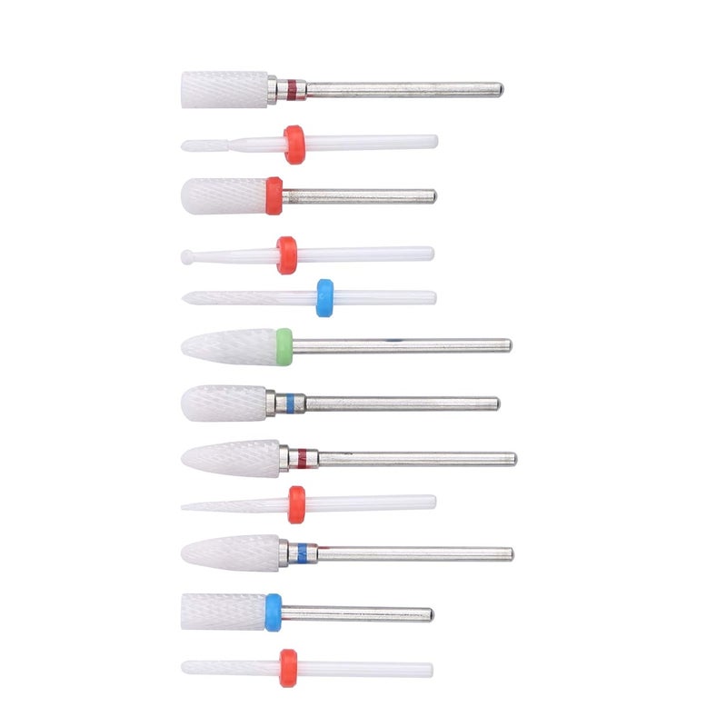 Ceramic Drill File Shank Milling Cutter Engraving Bits For Metal Polishing And Manicure - Image 2