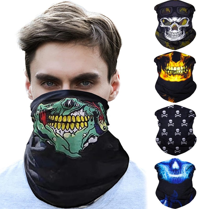 lowercase Store lowercase Face Cover for Men Full Face Mask Helmet Accessories Bike Mask Cycling Accessories for Men Bike Riding Accessories (Pack Of 5) - Image 1