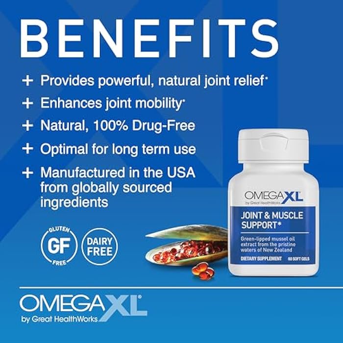 OmegaXL Joint Support Supplement, 300 Count | Green Lipped Mussel Oil, Soft Gel Pill, Natural Joint and Muscle Support Supplement, Clinically Supported, Non-GMO, Drug-Free - Image 2