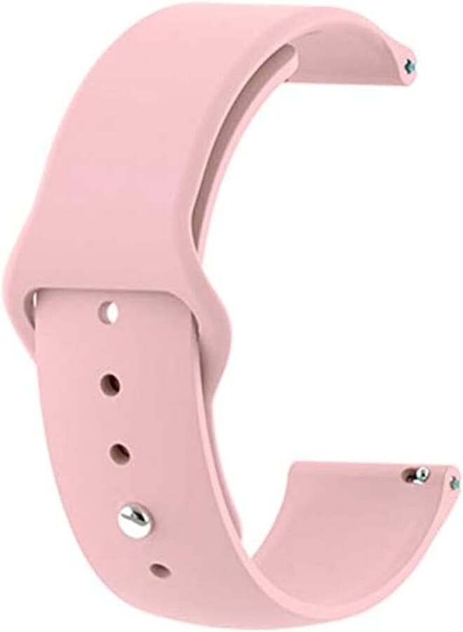 OR Other Sport Replacement Strap with Stainless Steel Pin for Smart Watches - 22 - Pink
